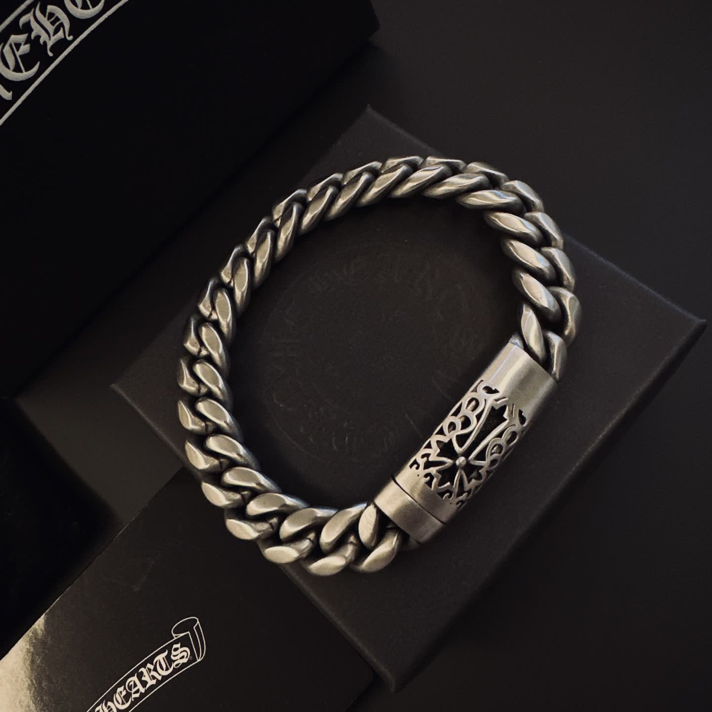 Chrome Hearts Silver Chain Bracelet